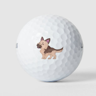 Kawaii German Shepherd Dog Golf Balls