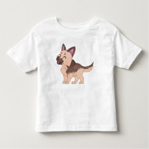 Kawaii German Shepherd Dog Toddler T-Shirt