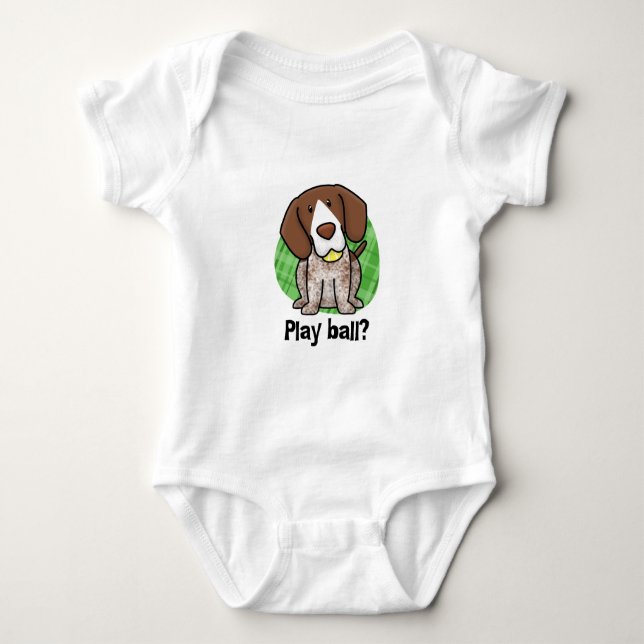 Kawaii German Shorthaired Pointer Baby Creeper (Front)