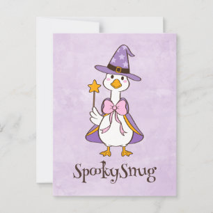 Kawaii Ghoose, cute spooky halloween Postcard