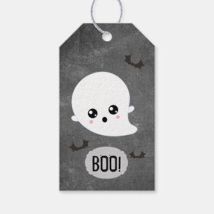 Kawaii Ghost Halloween Gift Tags