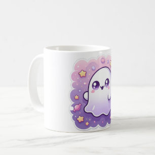 Kawaii Ghost Mug Cute Pastel Halloween Coffee Cup