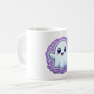 Kawaii Ghost Mug Cute Pastel Halloween Coffee Cup
