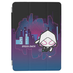 Kawaii Ghost-Spider City Skyline iPad Air Cover