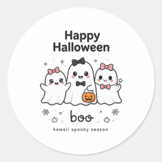 Kawaii Ghost Sticker Cute Halloween Gift