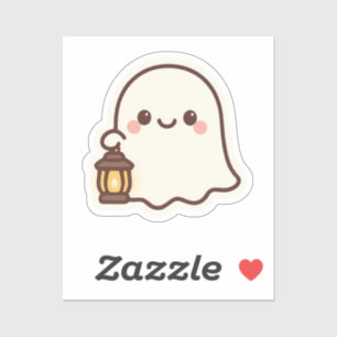 Kawaii Ghost with Lantern – Cute Spirit Design