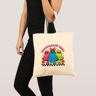 kawaii ghosts tote bag