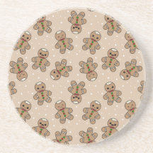 Kawaii Gingerbread Man Pattern