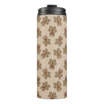 Kawaii Gingerbread Man Pattern 