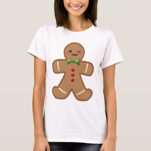 Kawaii Gingerbread Man T-Shirt