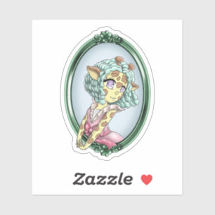 Kawaii Giraffe Anime Girl