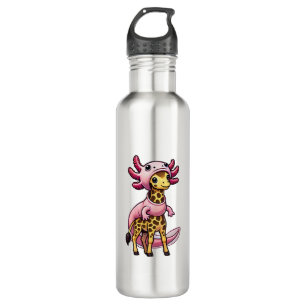 Kawaii Giraffe Axolotl Costume 710 Ml Water Bottle