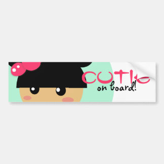 kawaii girl car bumber sticker