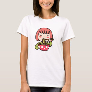 Kawaii Girl eating Ramen T-Shirt