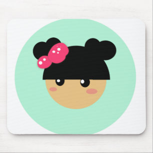 kawaii girl mousepad