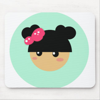 kawaii girl mousepad