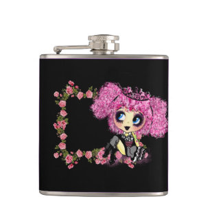 Kawaii Girl PinkyP Punk Lolita so cute Hip Flask