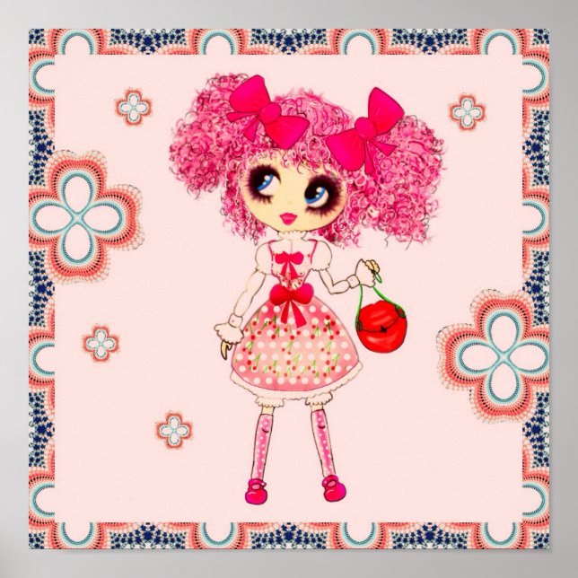 Kawaii Girl PinkyP Sweet Lolita so cute Poster (Front)