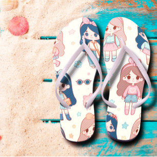 Kawaii Girls’ Flip Flops: Whimsical Comfort  Thongs
