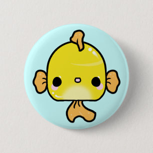 Kawaii GoldFish (You change the Background!) 6 Cm Round Badge