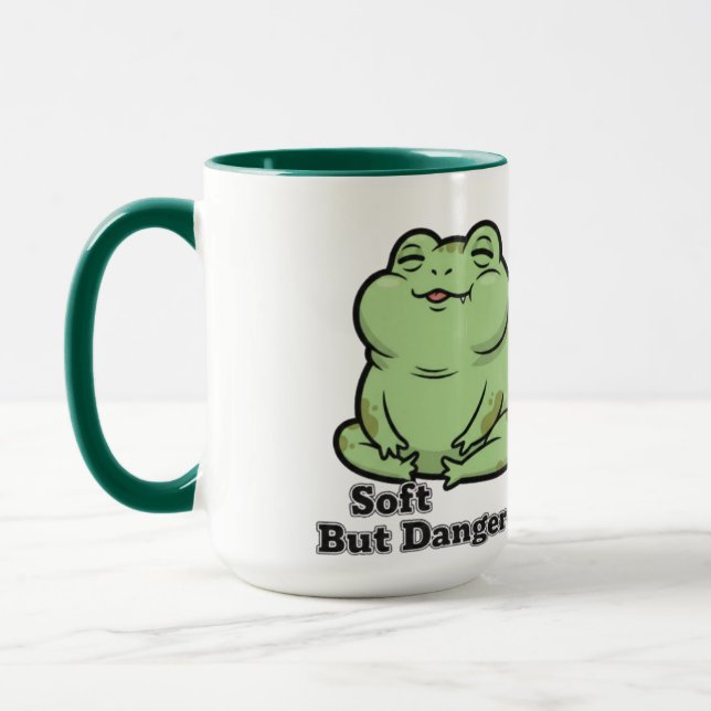 Kawaii Grumpy Frog Mug (Left)
