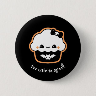 Kawaii Halloween Cupcake 6 Cm Round Badge