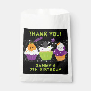 Kawaii Halloween Cupcakes Birthday Favour Bag