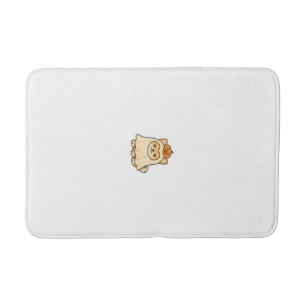 Kawaii Halloween Dog � Pumpkin Ghost Puppy Sticker Bath Mat