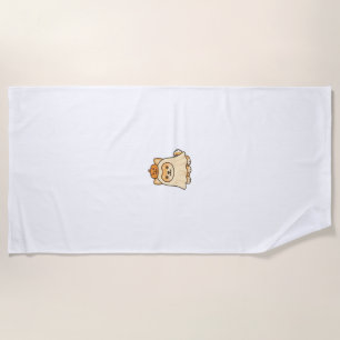 Kawaii Halloween Dog � Pumpkin Ghost Puppy Sticker Beach Towel