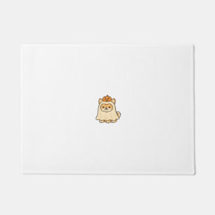 Kawaii Halloween Dog � Pumpkin Ghost Puppy Sticker Doormat