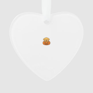 Kawaii Halloween Dog � Pumpkin Puppy Sticker Boxy  Ornament
