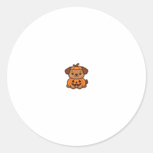 Kawaii Halloween Dog � Pumpkin Puppy Sticker Class