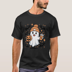 Kawaii Halloween Ghost Pumpkin Adorable Boo Bubble T-Shirt