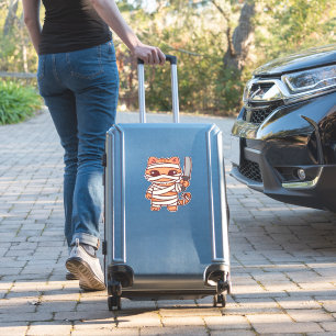 Kawaii Halloween Mummy Cat with Sword Classic T-Sh