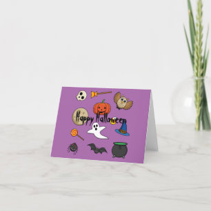 Kawaii Halloween Pack Add Your Text Thank You Card