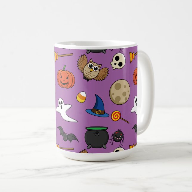 Kawaii Halloween Pack Coffee Mug (Front Right)