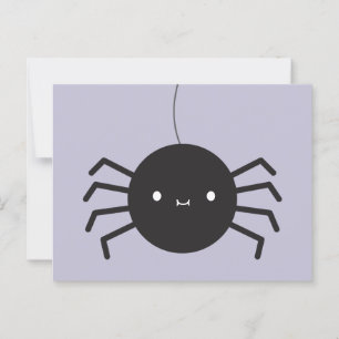 Kawaii Halloween Spider Postcard