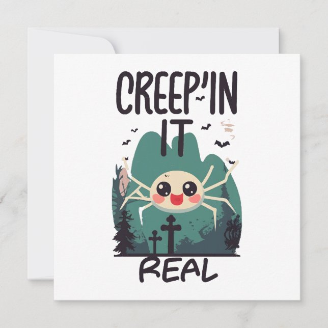 Kawaii Halloween Spider Pun (Front)