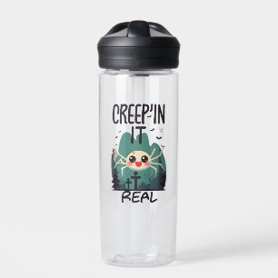 Kawaii Halloween Spider Pun Water Bottle