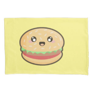 Kawaii hamburger pillowcase