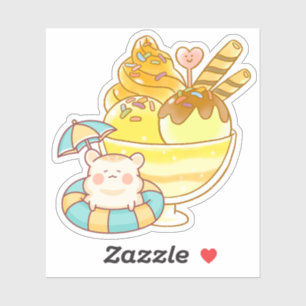 Kawaii Hamster Giant Sundae - Summer Ice Cream & V