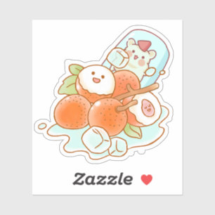Kawaii Hamster Lychee Fruit - Cute Summer Aestheti