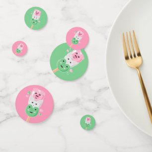 Kawaii Hanami Dango Birthday Party Confetti