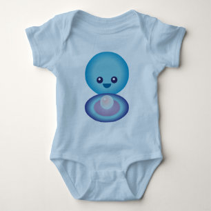 Kawaii Happy Clam Baby Bodysuit
