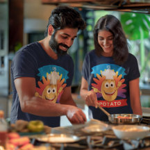 Kawaii Happy Face Potato Late Night TV Unisex