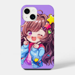 Kawaii Happy Loli Star Girl iPhone 14 Case