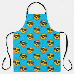 Kawaii Happy Sun with Sunglasses Apron