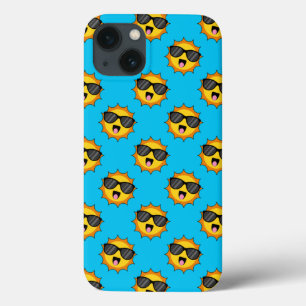 Kawaii Happy Sun with Sunglasses iPhone 13 Case