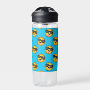Kawaii Happy Sun with Sunglasses Water Bottle
