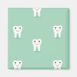 Kawaii happy tooth magnet